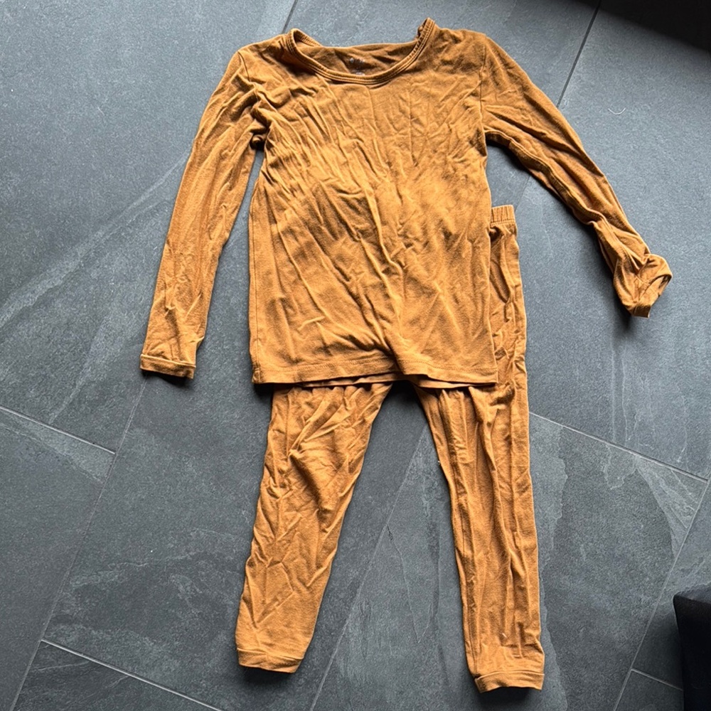 Kyte BABY Kids Pajamas in Mustard